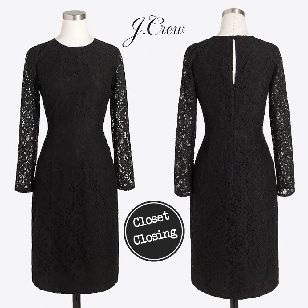⚡️[J. Crew] Little Black Lace Dress